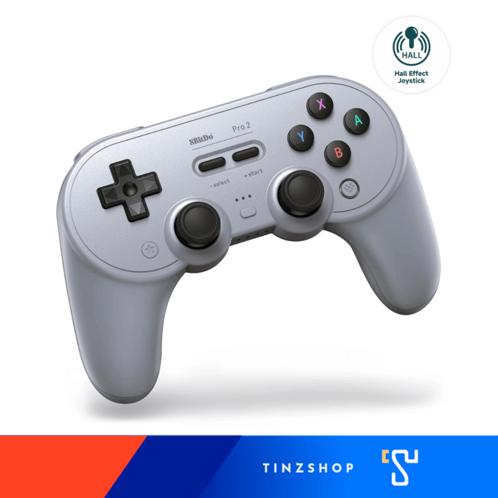 จอยเกมไร้สาย 8Bitdo Pro 2 80GL สีเทา 